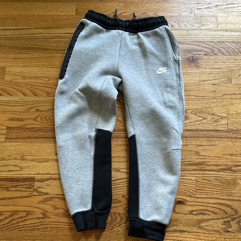 Nike Kids Gray and Black Joggers